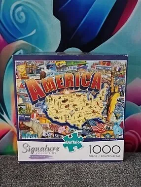 Buffalo David Bitton | Games | Buffalo David Bitton America Map Puzzle ...